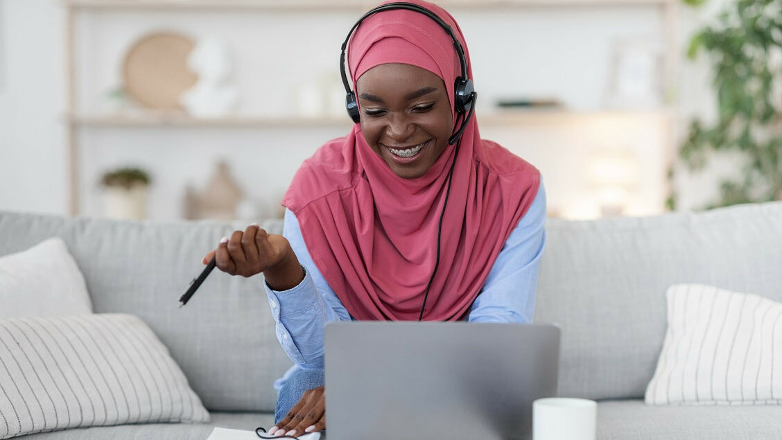 remote software developer being asked freelance interview questions